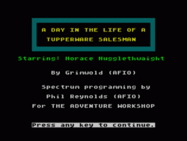 A Day In The Life Of A Tupperware Salesman (1995)(The Adventure Workshop)(Side A)