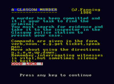 A Glasgow Murder 