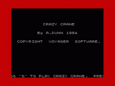 Crazy Crane (1984)(Voyager Software)