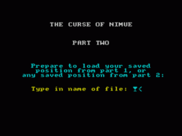 Curse Of Nimue The 