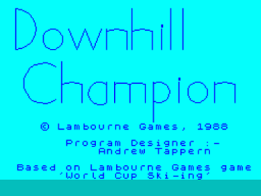 Downhill Champion (1988)(Lambourne Games)