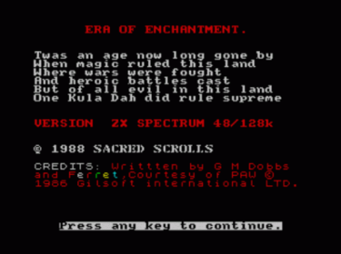 Era Of Enchantment (1988)(Sacred Scrolls Software)(Side A)