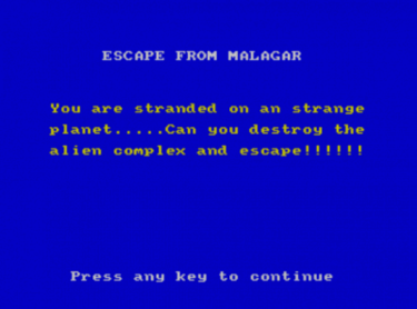 Escape From Malagar 