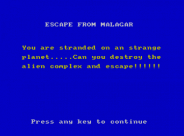 Escape From Malagar (19xx)(-)