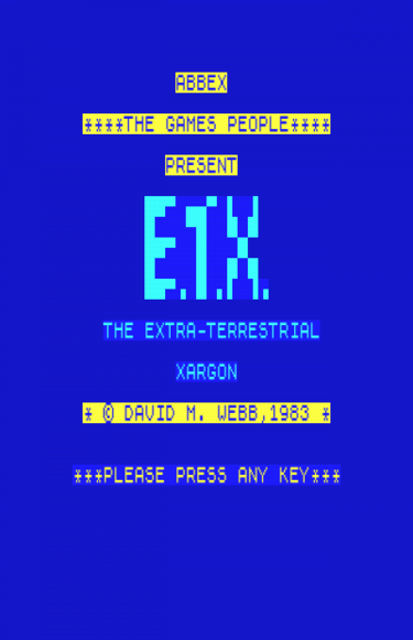 E.T.X. The Extra-Terrestrial Xargon 