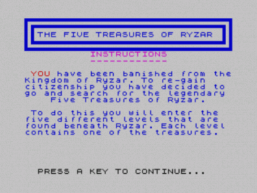 Five Treasures Of Ryzar The 