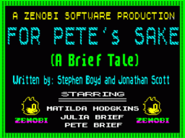 For Pete's Sake (1993)(Zenobi Software)(Side B)
