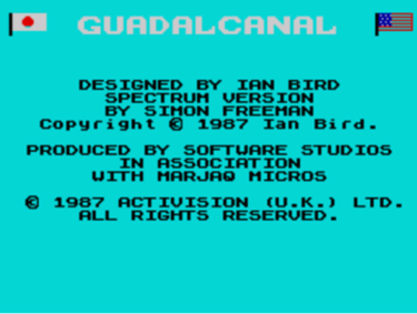 Guadalcanal (1987)(Activision)