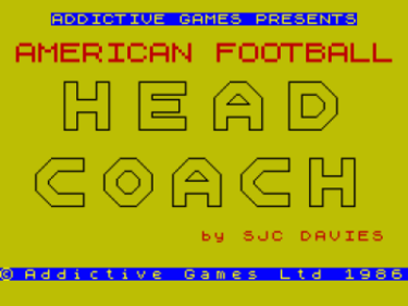 Head Coach (1986)(Addictive Games)