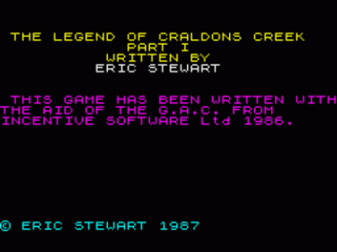 Legend Of Craldons Creek The 