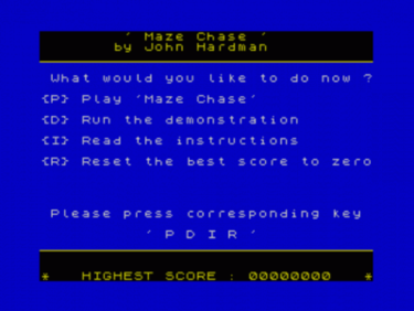 Maze Chase (1983)(Hewson Consultants)[16K]