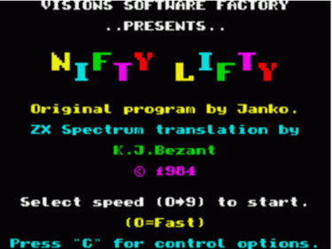 Nifty Lifty (1984)(Currys)[re-release]