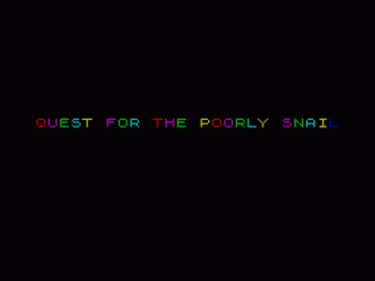 Quest For The Poorly Snail (1988)(Futuresoft)(Side A)[a]