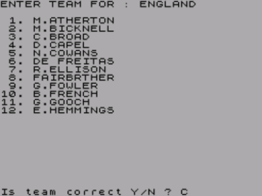 Revised Champions Of Cricket (1984)(Lambourne Games)(Side B)