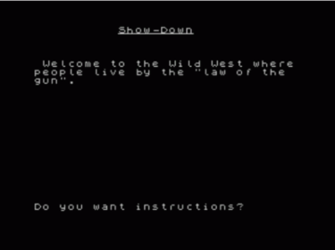 Showdown (1983)(Artic Computing)[a][16K]