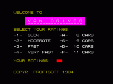 Van Driver (1984)(Profisoft)